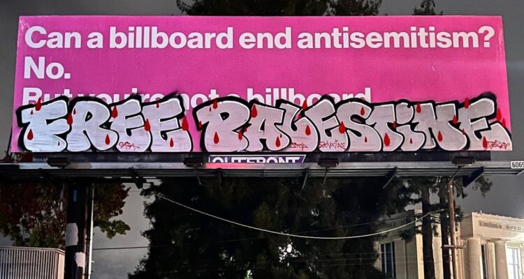 ‘We’re not going to stop’ says JewBelong who’s billboard was vandalized
