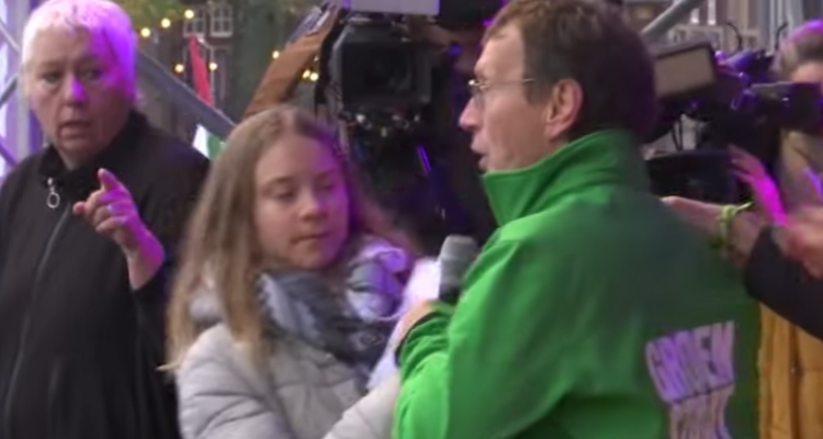 Thunberg interrupted at protest after linking Palestinian issue to climate change