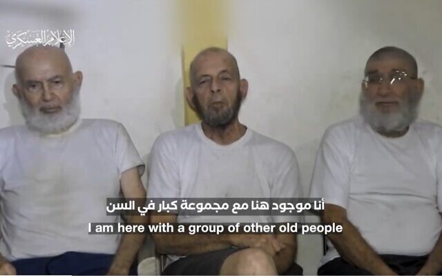 ‘Heinous Terror’ – Hamas releases cruel video featuring elderly Israeli captives