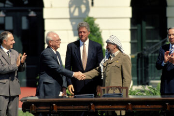 Rabin, Arafat, Clinton