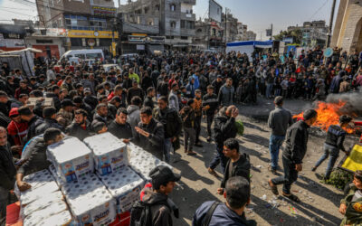 Gaza aid protest