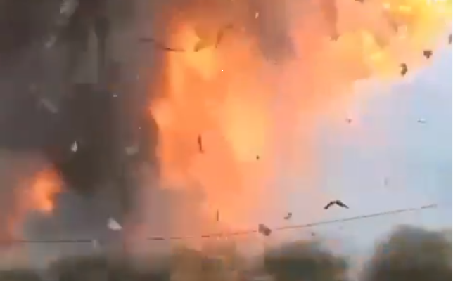 Oil factory in Lebanon set ablaze following IDF airstrike