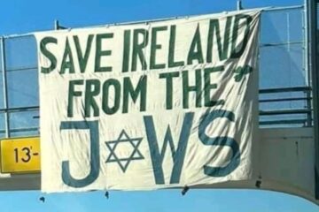 Antisemitic banner