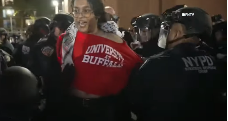 NYU students stage a walk-out after violent anti-Israel demonstration on Passover