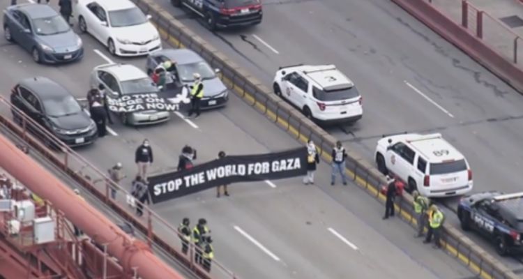 Anti-Israel protests at Brooklyn Bridge, Chicago O’Hare, Golden Gate Bridge, many other sites