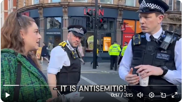 London police officer tells Jewish woman ‘swastikas need to be taken in context’