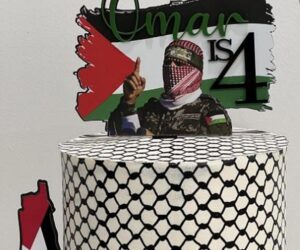 Pro-Hamas birthday cake