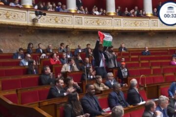 palestinian flag french parliament