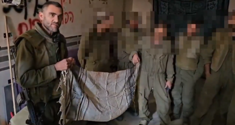 IDF soldier carries bloodstained WWII prayer shawl into battle in Gaza