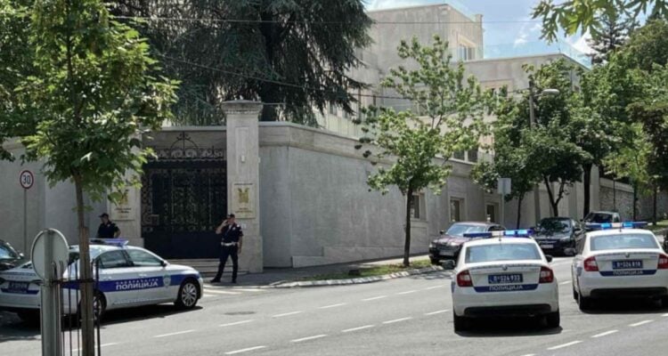 Police wounded in crossbow attack outside Israeli embassy