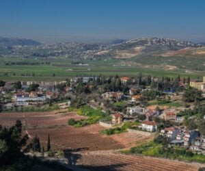 Metulla, Lebanon in background