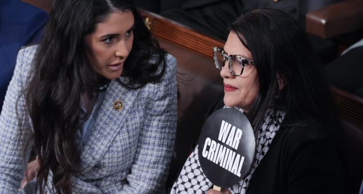 Rashida Tlaib under fire for holding ‘War Criminal’ sign during Netanyahu speech