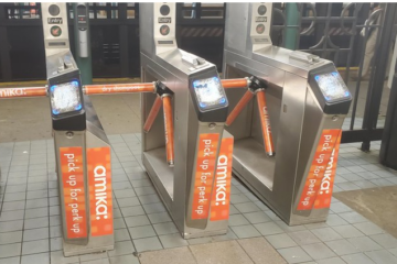 NYC subway turnstiles