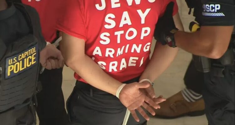 Capitol Police arrest 200 protesting military aid to Israel