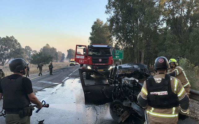 IDF officer, soldier wounded in Hezbollah drone attack