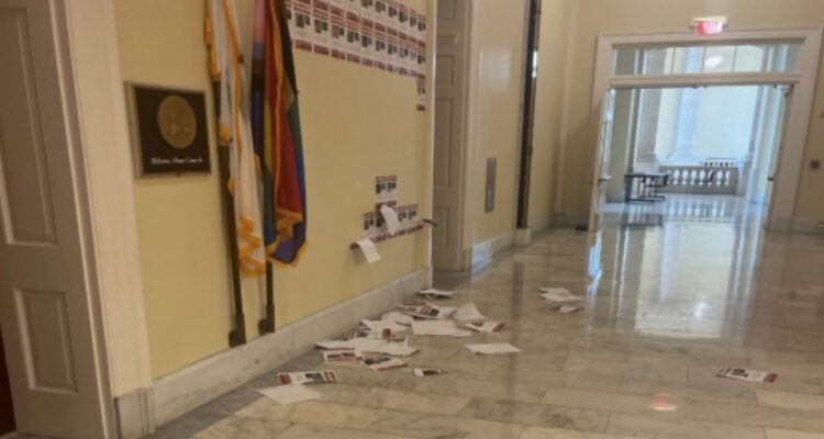 ‘A vile act of hate’: Israeli hostage posters torn down outside US lawmaker’s Capitol Hill office