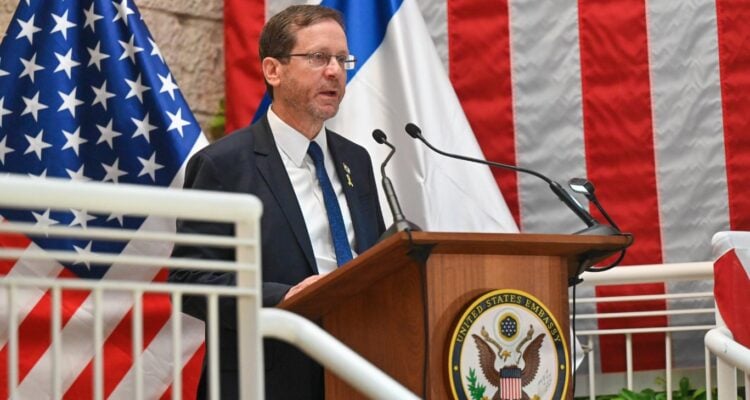 At July 4 event, Herzog hails ‘unbreakable friendship’ with US