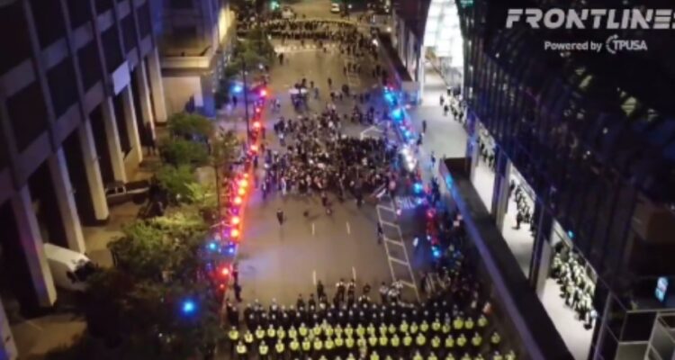 On DNC day 2, police arrest dozens of anti-Israel agitators at protest organized by terror-tied group