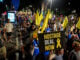 Relatives of Israelis held hostage by Hamas terrorists in Gaza and supporters protest march calling for the release of Israeli hostages held in the Gaza Strip in Tel Aviv, August 15, 2024. (Photo by Avshalom Sassoni/Flash90)