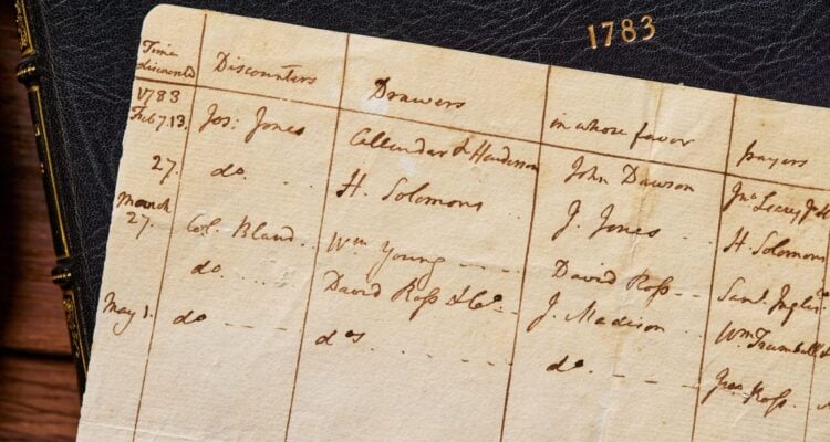 Rare document that shows contributions of Jewish financier to American Revolution up for sale