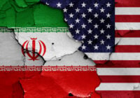 Iran and USA flag