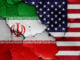 Iran and USA flag