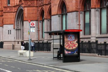 London bus stop