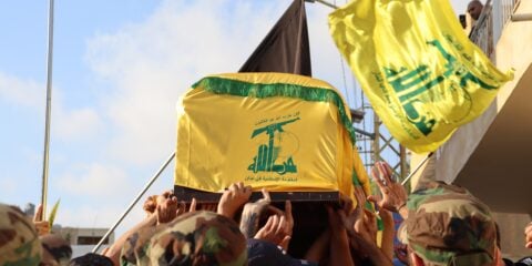 Hezbollah flags