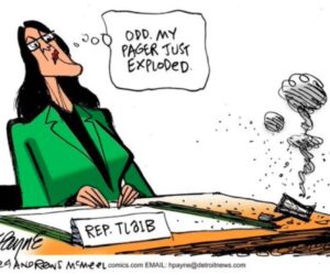 tlaib pager cartoon