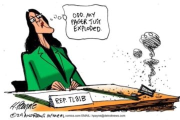 tlaib pager cartoon