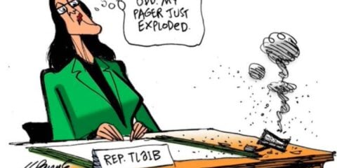 tlaib pager cartoon