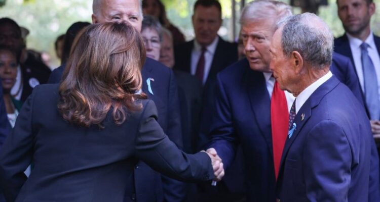 Trump, Harris, and Biden attend 9/11 memorial at Ground Zero