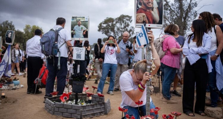 Bereaved families mark Oct. 7 at Nova massacre site