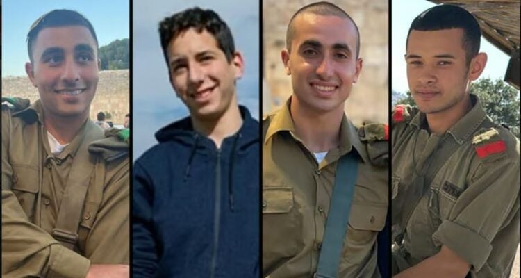 Forever 19 – Four IDF soldiers killed in UAV Hezbollah attack identified