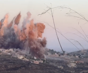 IDF explodes IDF tunnel (youtube screenshot)