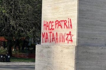 antisemitic graffiti Argentina