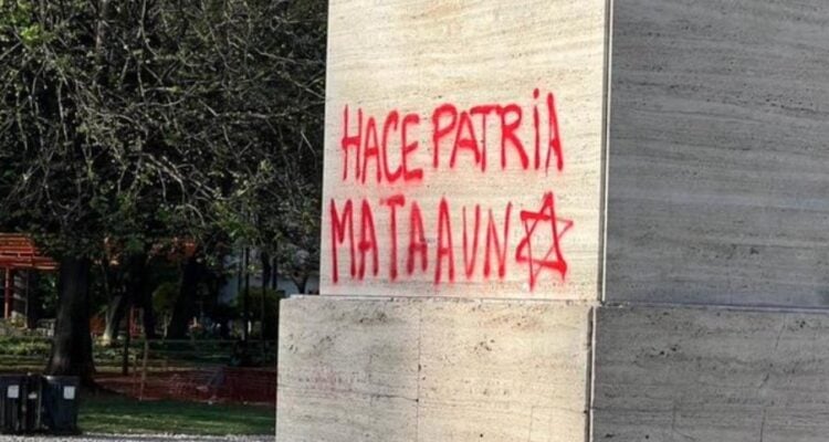 ‘Serve the nation, kill a Jew’ graffitied on Buenos Aires monument just after Oct. 7 anniversary