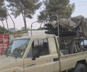 hezbollah truck rocket launcher