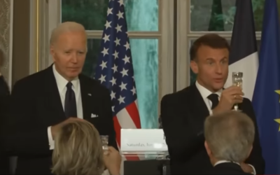 Joe Biden and Emmanuel Macron (Youtube screenshot)