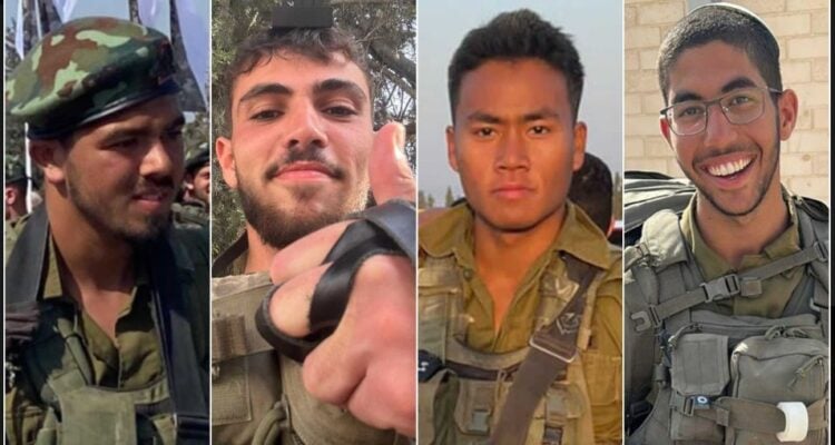 Four IDF soldiers killed by anti-tank missile in northern Gaza