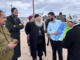 Minister Yitzchak Goldknopf inspects map of proposed Gaza Settlements Nov 2024 (photo credit: X)