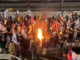 Protesters set fire to protest Netanyahu's firing of Defense Minister Gallant (israeloneline X