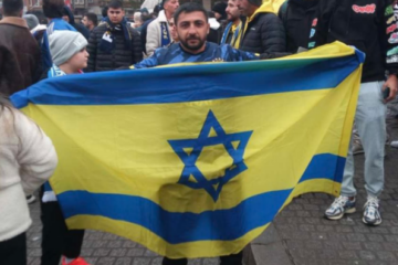 Melhem Asad Druze fan who saved Jews in Amsterdam Nov 2024 (X screenshot)