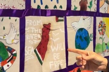 UN peace quilt