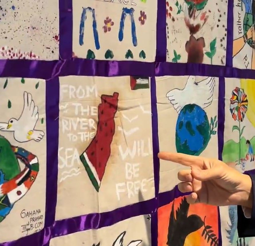 UN peace quilt