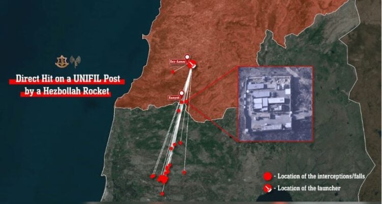 Hezbollah rockets hit UN bases in Lebanon