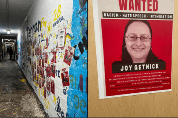 Antisemitic signs at Rochester University (X screenshot)