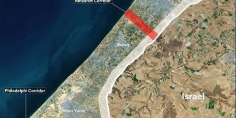 Alma Center Map of Gaza security zones