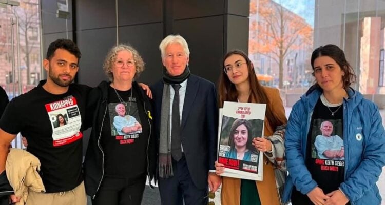 Hollywood legend Richard Gere meets families of hostages held in Gaza, calls for global action