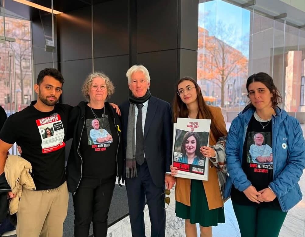 Hollywood legend Richard Gere meets families of hostages held in Gaza, calls for global action